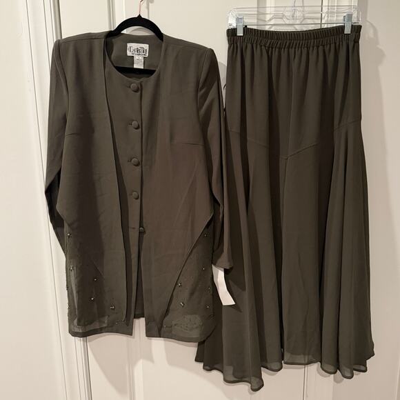 NWT CHRISTIE OF CALIFORNIA 3Pc Set skirts, jacket vest Size 8 - Picture 2 of 7